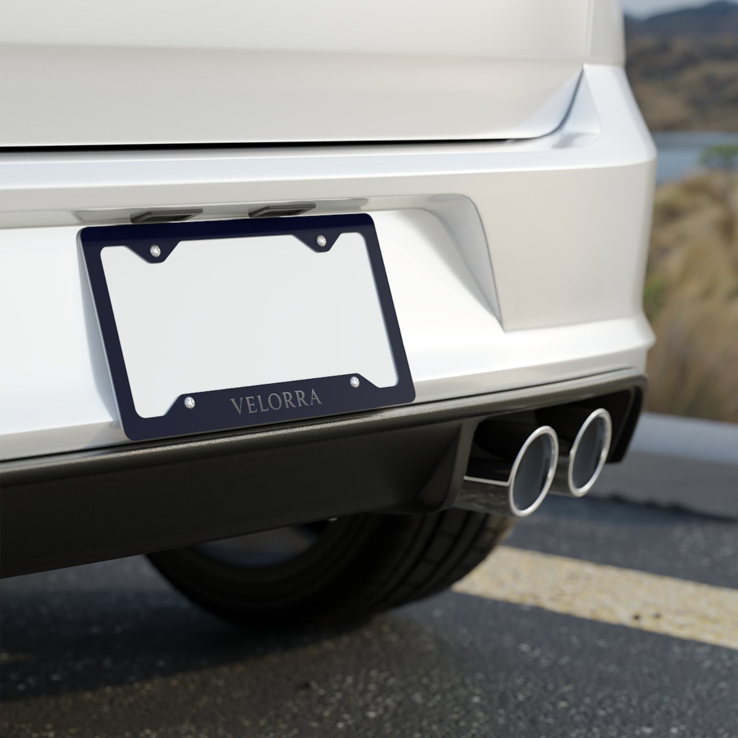 Velorra Metal License Plate Frame