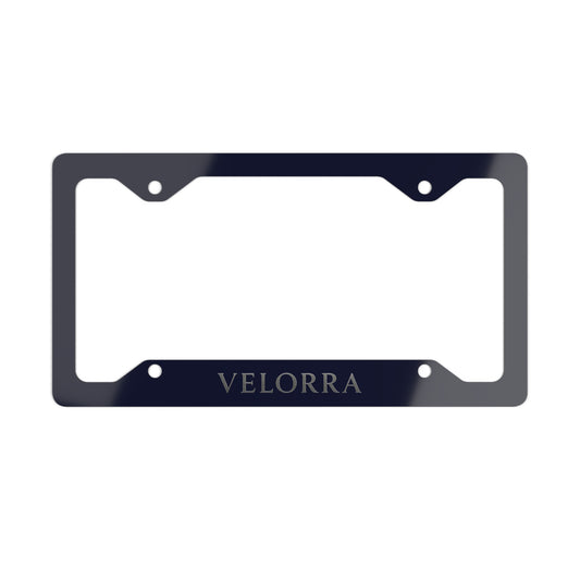Velorra Metal License Plate Frame